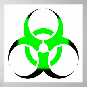 Biologisk grönt av symbol och svart poster