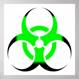 Biologisk grönt av symbol och svart poster