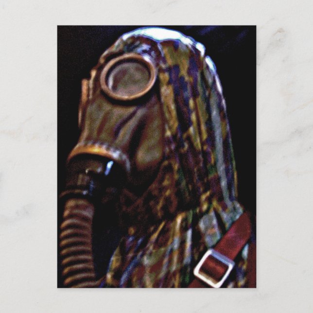 Biologisk, kemisk och nukleär NBC kostym(1) Vykort (Framsida)