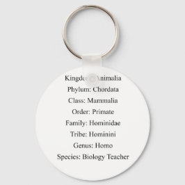 Biologisk klassificering - Biologilärare Nyckelring