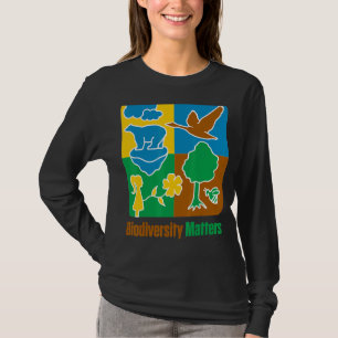 Biologisk mångfald Animals Plants Climate Wildlife T Shirt