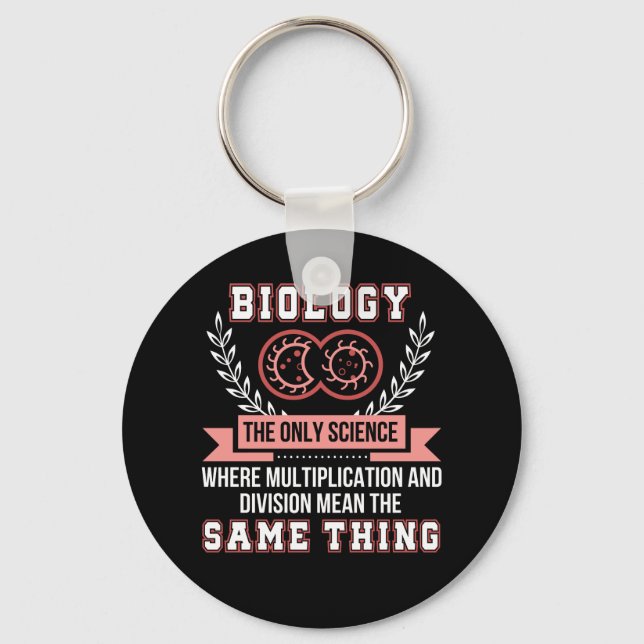 Biologisk multiplikation Division Samma Sak Nyckelring (Framsida)