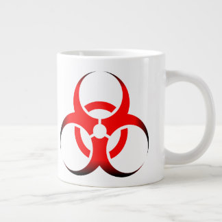 Biologisk risk Symbol röd och svart Jumbo Mugg