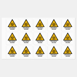 Biologisk varning, biofarosymbol klistermärke