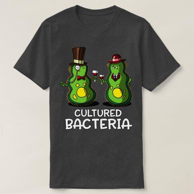 Biologisk vetenskap odlad bakterie t shirt (Design framsida)