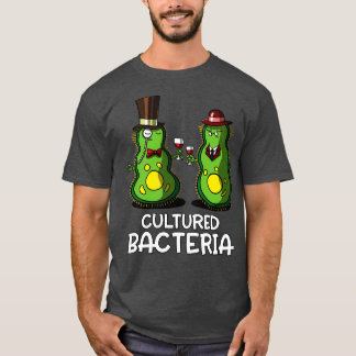 Biologisk vetenskap odlad bakterie t shirt