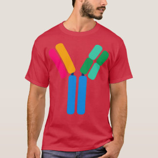 Biologiska diagram över färglös antikroppsstruktur t shirt