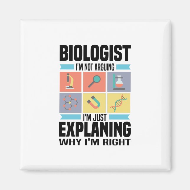 Biologiska gåvor | Biologists Teacher Science Stud Magnet (Framsidan)