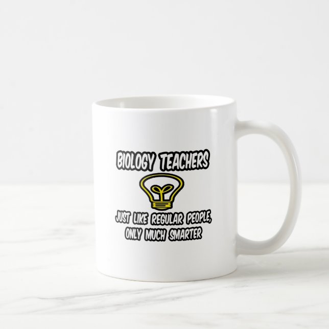 Biologiska lärare.. vanliga människor, endast smar kaffemugg (Höger)