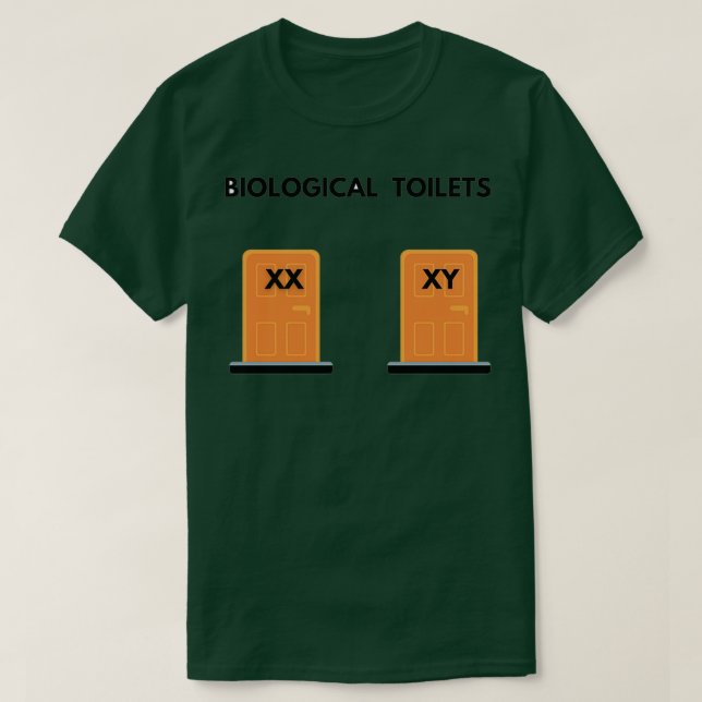 Biologiska toaletter t shirt (Design framsida)