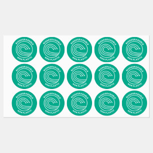 Biologiskt nedbrytbar etikett/icke-plast för förpa klistermärke