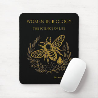 Biology Bee Golden DNA Spiral | Women in Science Musmatta