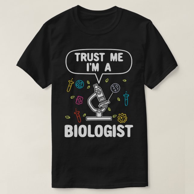 Biology Biolog Gift T Shirt (Design framsida)