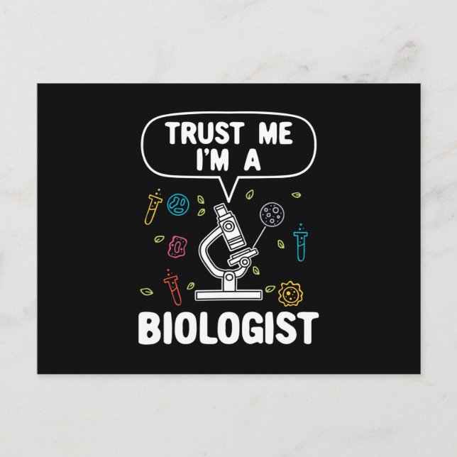 Biology Biolog Gift Vykort (Framsida)