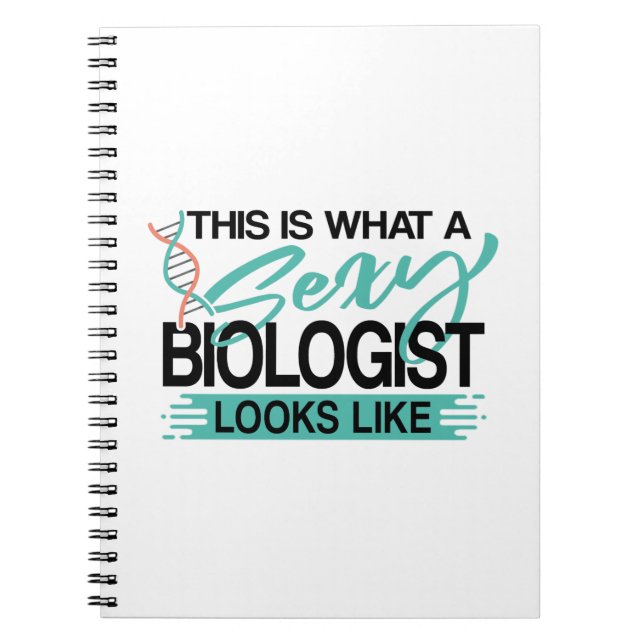 Biology Gift Ideas | Biolog Teacher Studenter Anteckningsbok (Framsidan)