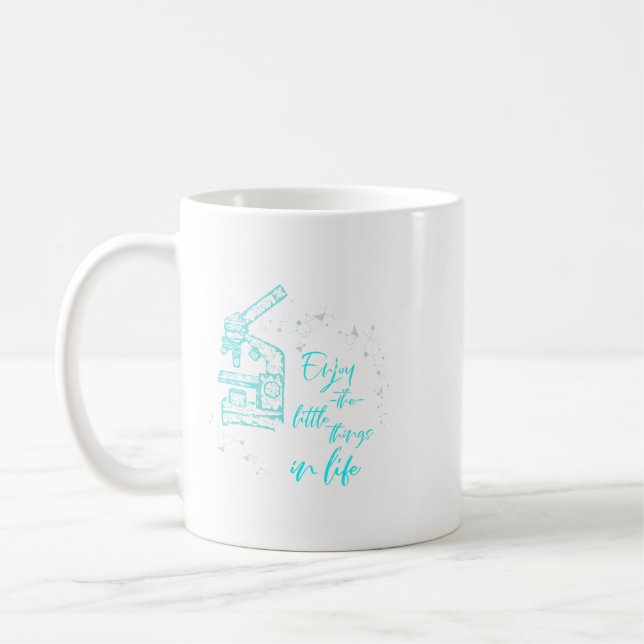 Biology Laboratory Microscope Biolog Gift Biolo Kaffemugg (Vänster)