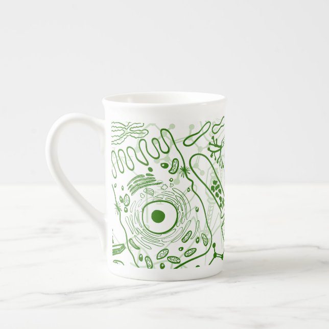 Biology Mönster Benporslin Mugg (Vänster)