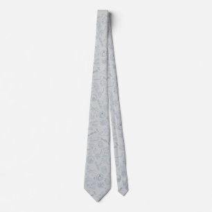 Biology mönster tie grått slips