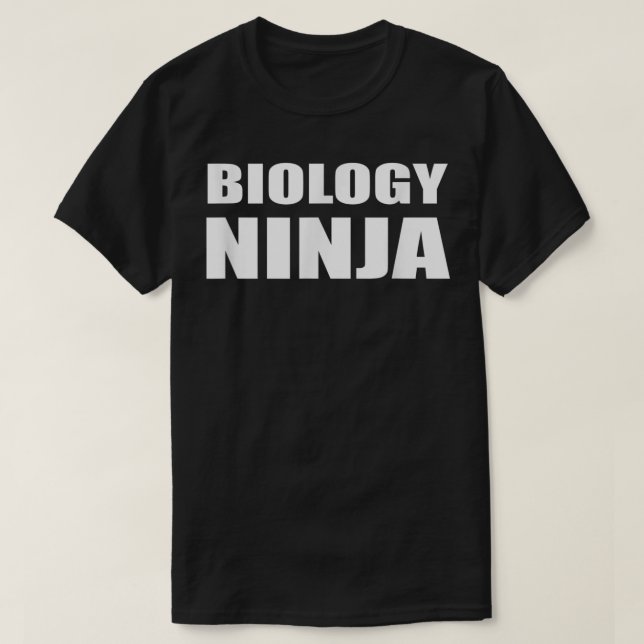 Biology Ninja Shirt Bio Teacher Student Science Te T (Design framsida)