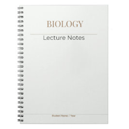 Biology Notebook – Minimal Academic Edition Anteckningsbok