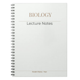 Biology Notebook – Minimal Academic Edition Anteckningsbok
