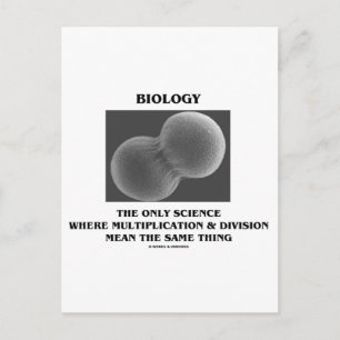 Biology Science Division Multiplikation Samma Sak Vykort