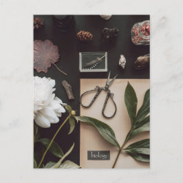 Biology science Flat Lay Academia Vykort