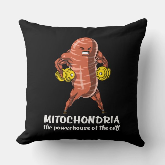 Biology Science Mitochondria Funny Joke Kudde (Framsida)