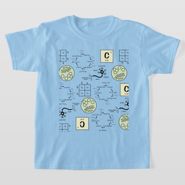 Biology Science Student Cell Genetics Neurd Nerd T Shirt (Laydown)