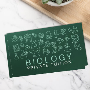 Biology Science Tutoring Services - Lärare Visitkort