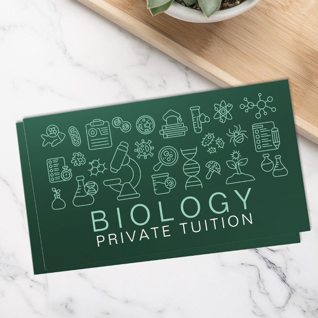 Biology Science Tutoring Services - Lärare Visitkort (Skapare uppladdad)