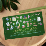 Biology Science Tutoring Services - Lärare Visitkort<br><div class="desc">En levande och konstnärlig biologitematisk design med handritade ikoner fyllda med struktur med vattenfärg. Perfekt för handledare, lärare och vetenskapliga professioneller som vill ha ett varmt, tillgängligt och kreativ utseende. Den här unika layouten kombinerar akademisk fokus med konstnärlig charm - idealisk för privata biologikursorer, vetenskapslärare eller undervisningstränare som erbjuder lektioner...</div>