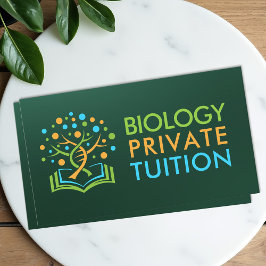 Biology Science Tutoring Services - Lärare Visitkort