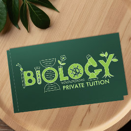 Biology Science Tutoring Services - Lärare Visitkort