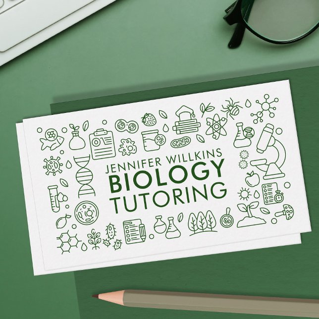 Biology Science Tutoring Services - Lärare Visitkort (Skapare uppladdad)
