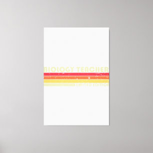 BIOLOGY TEACHER Funny Yrke Yrke Birthda Canvastryck