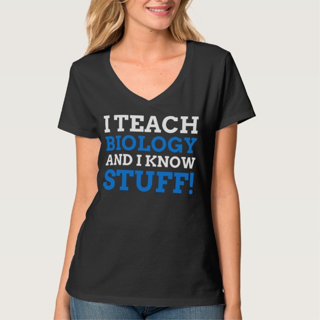 Biology Teacher T Shirt (Framsida)