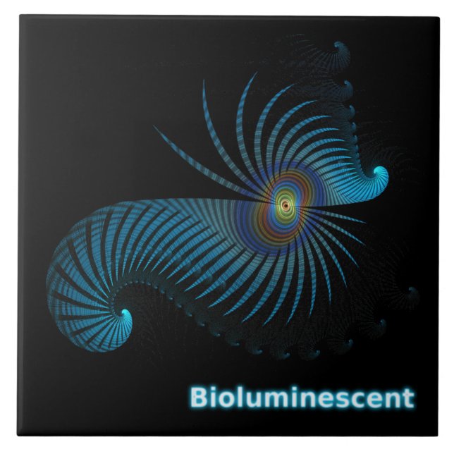 Bioluminescent Alien Sea Creator Kakelplatta (Framsidan)