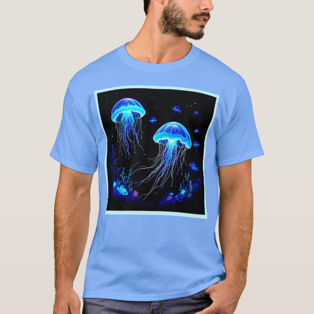 Bioluminescent Jellyfish Dream T Shirt (Framsida)
