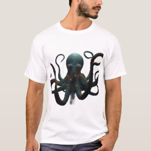 Bioluminiscent Djuphavsbläckfisk Grafisk T-Shirt -