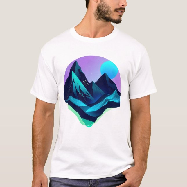 bioluminiscent liggande t shirt (Framsida)