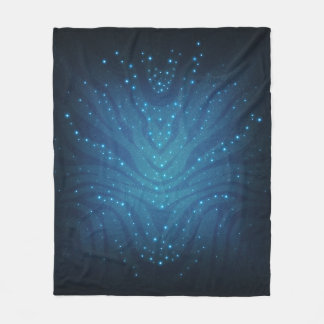 Bioluminiscerande Blått Alien Hudmönster - Avatar Fleecefilt