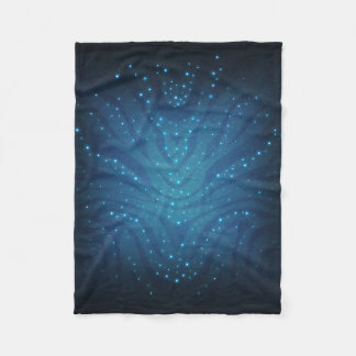 Bioluminiscerande Blått Alien Hudmönster - Avatar Fleecefilt