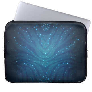 Bioluminiscerande Blått Alien Hudmönster - Avatar Laptop Fodral