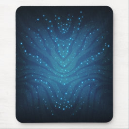 Bioluminiscerande Blått Alien Hudmönster - Avatar Musmatta