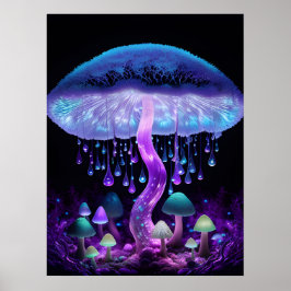 Bioluminiscerande fantasjsvamp-poster-set poster