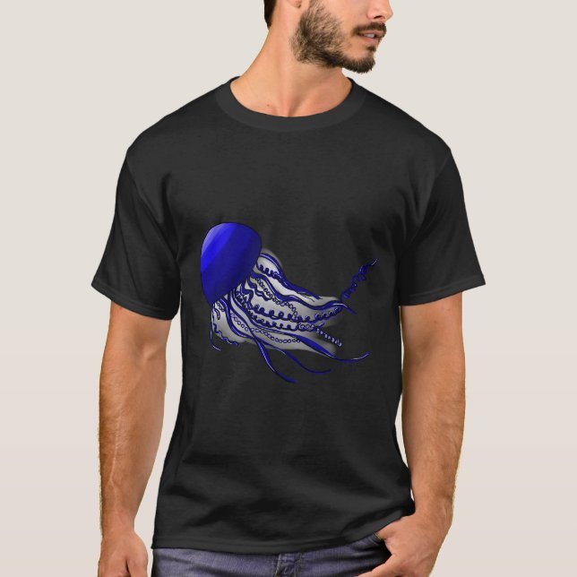 bioluminisell manet, yin yang manet t shirt (Framsida)