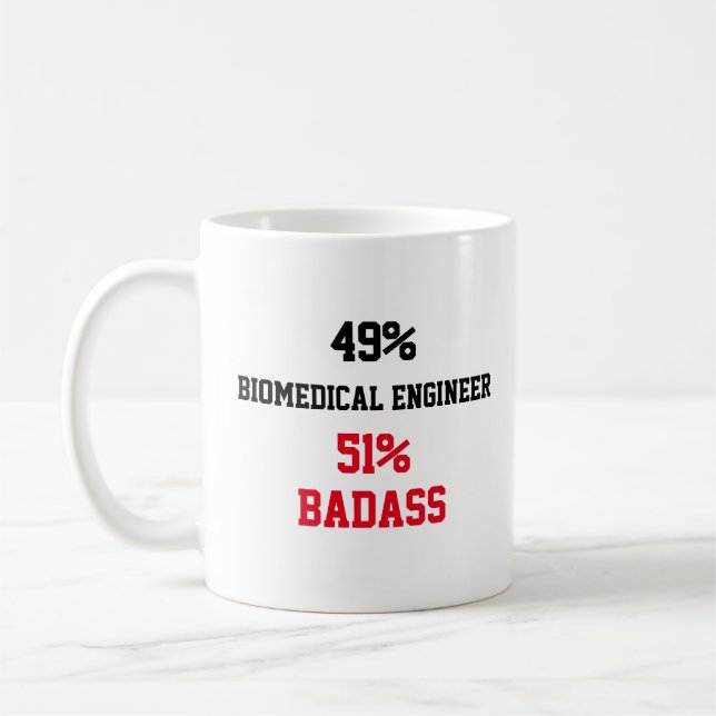 Biomedical Ingenjör Badass Kaffemugg (Vänster)