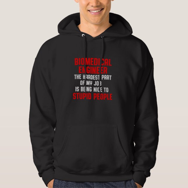 Biomedical Ingenjör Part Funny Engineering Hoodie (Framsida)