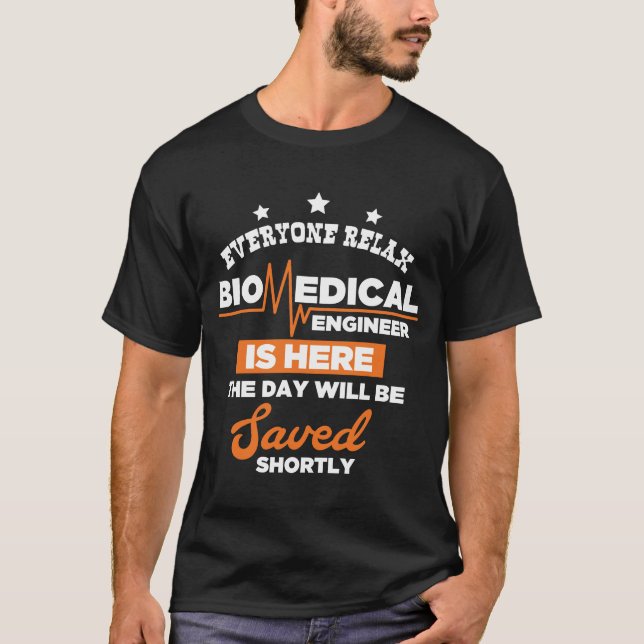 Biomedical som iscensätter gåvor för t shirt (Framsida)